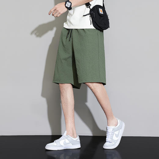 【DSL】大依优型大码五分裤大号裤子弹力透气加肥加大夏季松紧腰宽松运动短裤沙滩裤 商品图0