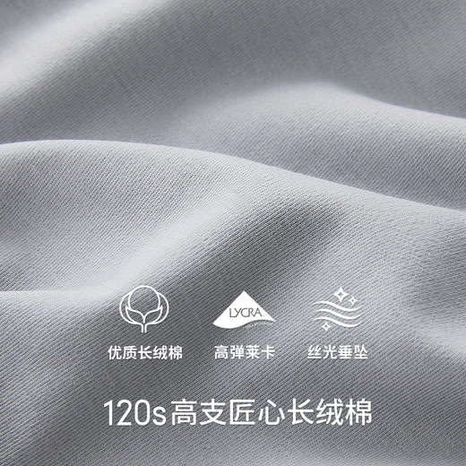 Threegun三枪【匠心系列-120支长绒棉】V领男士短袖T恤打底衫-22973A321 商品图9