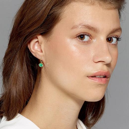 北京仓｜Dyrberg Kern-MADU-翠绿色 耳环（金色）［丹麦设计师］ 商品图1