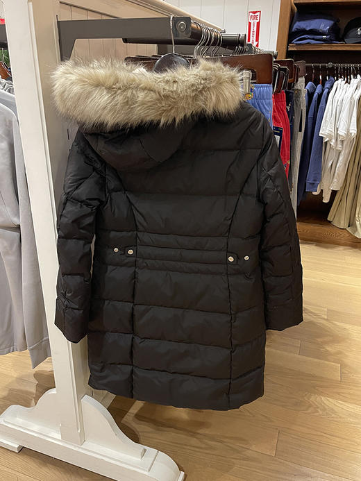 瑕疵POLO RALPH LAUREN 女士秋冬保暖长款仿羊羔绒领毛领羽绒服 商品图3