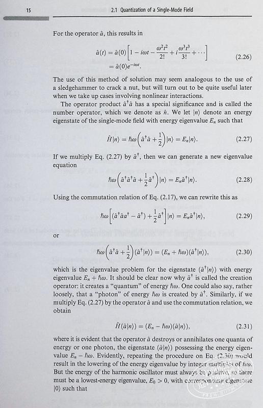 预售 【中商原版】量子光学导论 第二版 量子光学研究生教材 Introductory Quantum Optics 英文原版 Christopher C Gerry 商品图7
