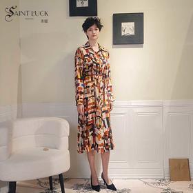 SAINT L’UCK/圣媛女装连衣裙A7818L03（不含腰带）
