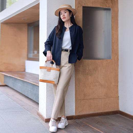 【福利清仓】进口盐缩工艺九分茧型裤 不易皱 不起球 商品图3