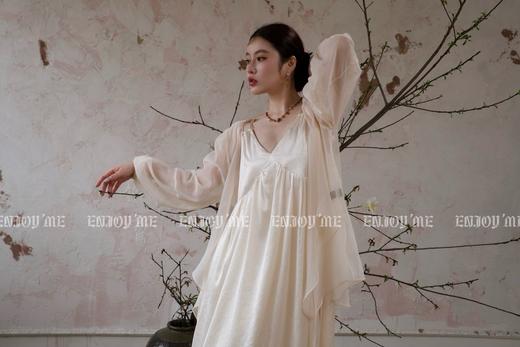 【门店同款】ENJOY夏季云敛-银装素裹系带衬衫 157309461 商品图7