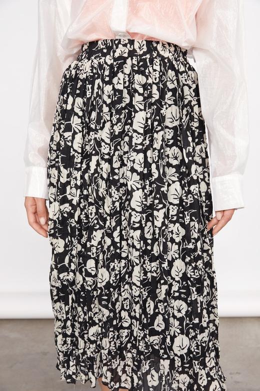 ANSUABEL 时尚个性黑白印花半裙 11464 商品图3