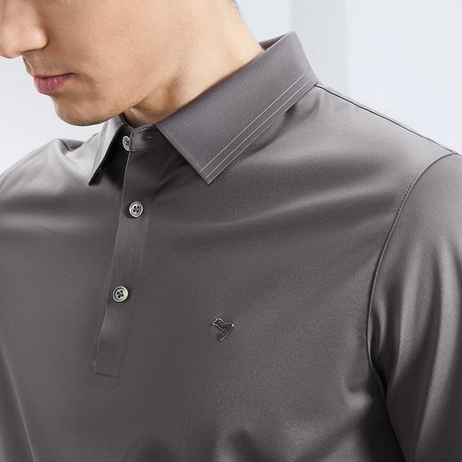 【桑蚕丝】柒牌翻领男士polo衫短袖2024夏季新款弹力透气T恤上衣	126T73360 商品图2