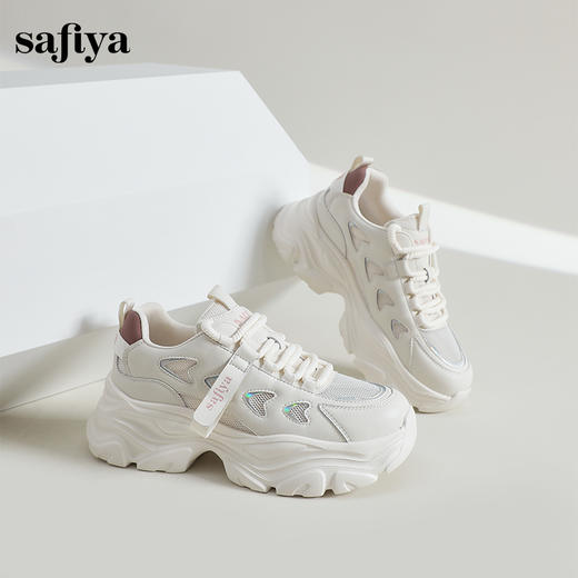 Safiya/索菲娅2024春季百搭网面透气厚底运动休闲老爹鞋 SF41112428 商品图1