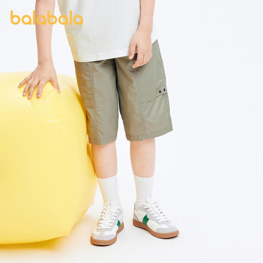巴拉巴拉男童裤子夏装新款儿童七分裤童装工装裤中大童休闲潮 商品图0
