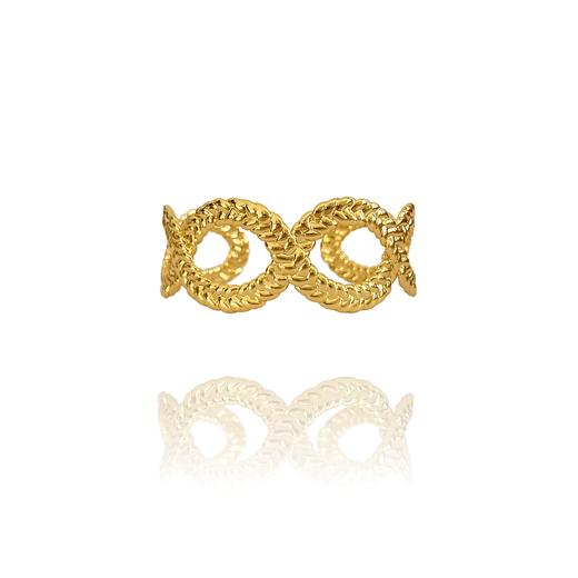 北京仓｜AN-NEE-Tresse-双子座 4cm丝巾 手镯（金色）［法国设计师］ 商品图2