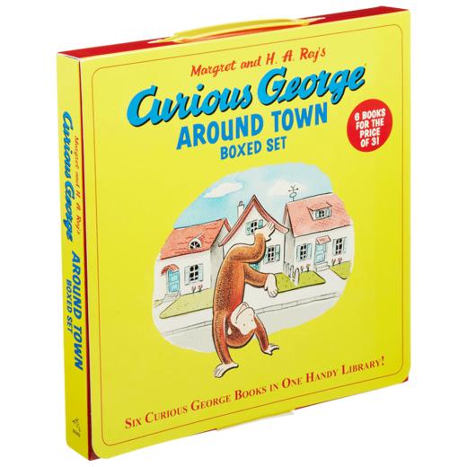 Collins柯林斯 英文原版 好奇猴乔治6册盒装Curious George Around Town Boxed Set 全英文版 商品图2