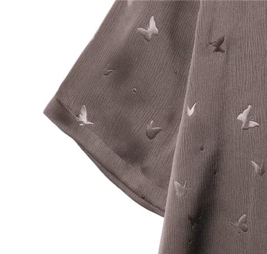 T750夏季新款钢印蝴蝶拼接男女短袖时尚百搭上衣潮流休闲宽松T恤 商品图3