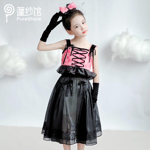 【非质量问题不退换】黑幻玫瑰胸衣 黑幻蕾丝半裙 商品图3