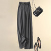 窄版阔腿裤春夏高级灰色西装裤，高腰垂感休闲直筒拖地裤962301 商品缩略图0