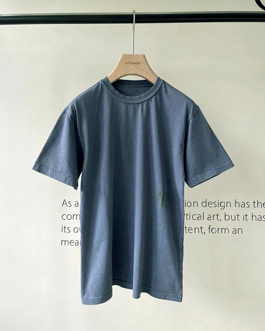 现货  THS 4.13-无 大王家 女士 侧边字母wang印花T恤 常规款做旧水洗T恤 2色 BH2496 商品图7