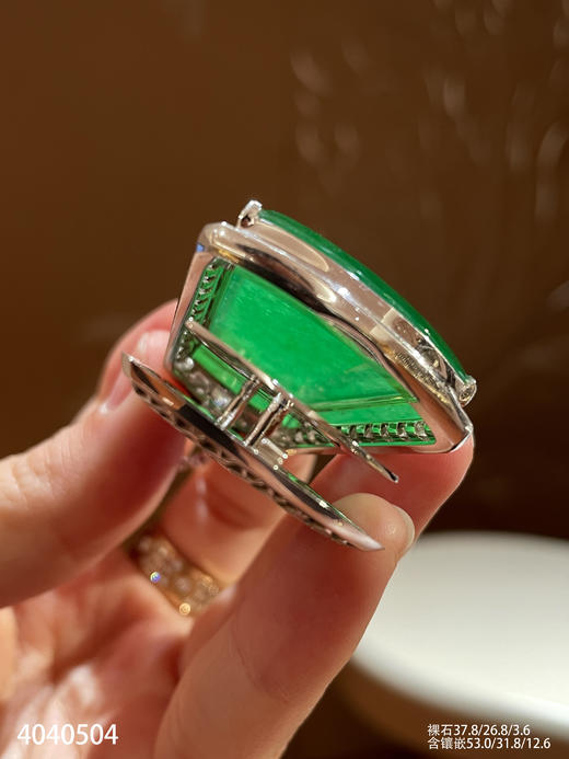 高冰艳绿无事牌吊坠【4040504】具体价格微信咨询 商品图7