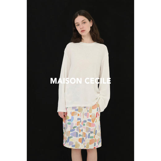 MAISON CECILE法国设计师做图du家趣味印花半身裙 商品图2