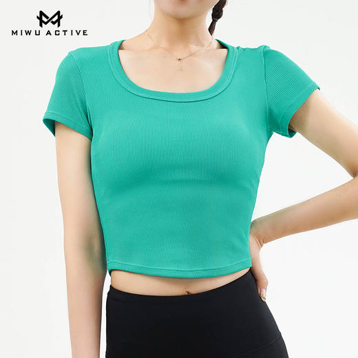 【清仓不退换】迷悟MW12T027简约时尚U领T恤 商品图4