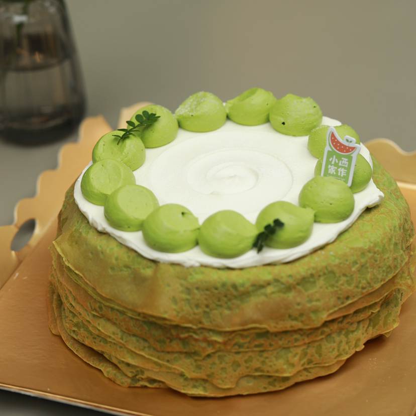 抹茶千层叠翠蛋糕