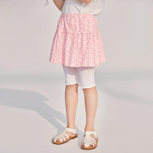 贝贝怡新款春夏季女童宝宝休闲假两件裙裤打底裤透气七分短裤202K2008 商品图1