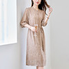 刺绣气质收腰显瘦，桑蚕丝重磅真丝连衣裙KQN-82497062 商品缩略图2