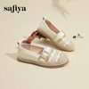Safiya/索菲娅2024春国风编织钻扣浅口平底懒人一脚蹬渔夫鞋 SF41111432 商品缩略图6