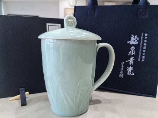 龙泉青瓷定制款茶杯 穗穗平安杯 350ml 礼盒装 商品图4