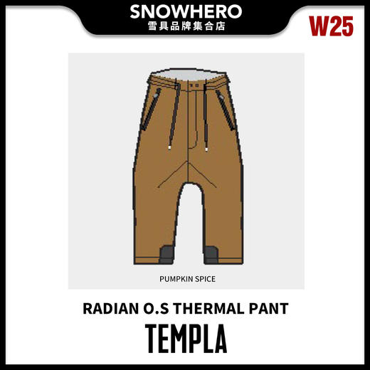 24/25雪季TEMPLA男女同款RADIAN O.S THERMAL PANT滑雪裤预售 商品图1