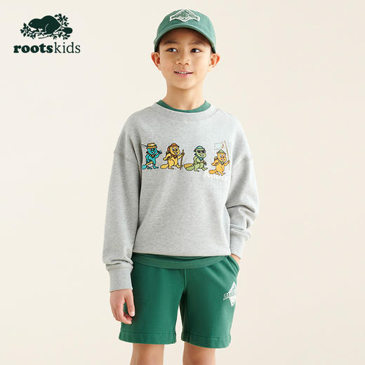 【2件9折】【ROOTS】儿童BUDDY圆领卫衣 商品图0