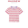【T恤】小童云感棉抗菌条纹拼接T恤 1N2351219 商品缩略图1