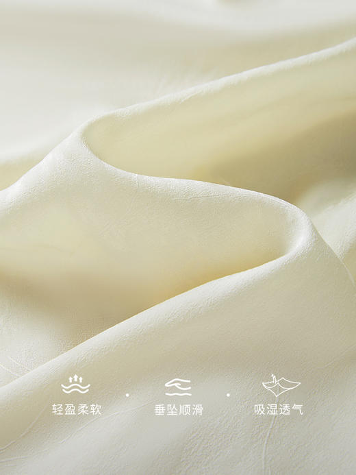 【专属特价】熙世界新中式流苏扣提花醋酸雪纺衬衣2025夏季新款马面裙的上衣 商品图3