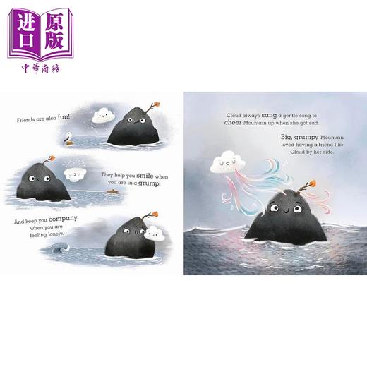 【中商原版】山与云Jana Curll Mountain and Cloud A story about facing your worries and finding friendship英文原版绘 商品图2