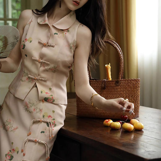 裁缝学苑AQ263新中式女装复古国风旗袍上衣盘扣半身裙纸样套装样板 商品图2