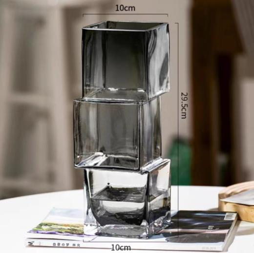 轻奢高档不规则花瓶--0927错位方块 商品图6