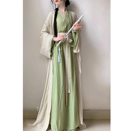 裁缝学苑AQ264改良晋制汉服中国风直裾大袖衫套装纸样女装样板 商品图3