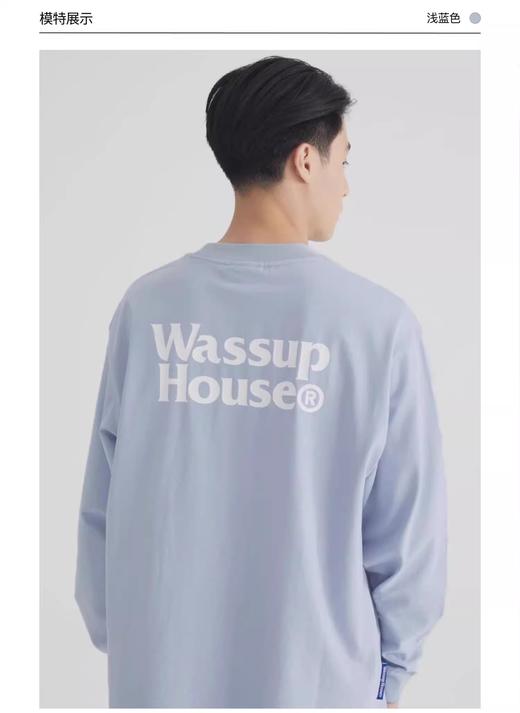 WASSUP-HOUSE基础多色长袖T恤 商品图4