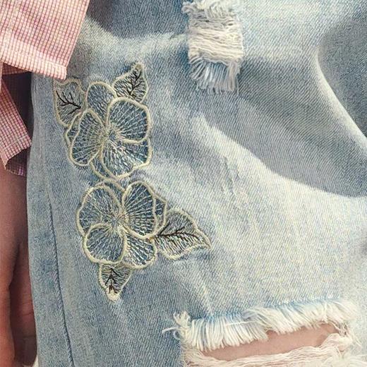 SAINT L’UCK/圣媛女装刺绣牛仔裤A7419C19 商品图3