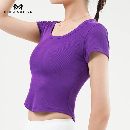 【清仓不退换】迷悟MW12T027简约时尚U领T恤 商品图11