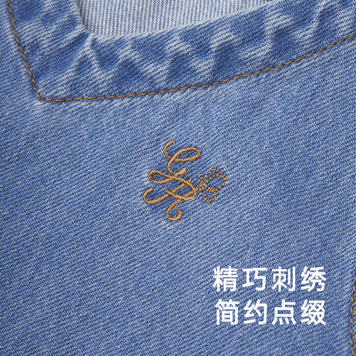 【商场同款】英氏童装裙子女宝软牛仔背心裙纯棉百搭裙子 商品图3