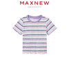 【T恤】小童云感棉抗菌条纹拼接T恤 1N2351219 商品缩略图0