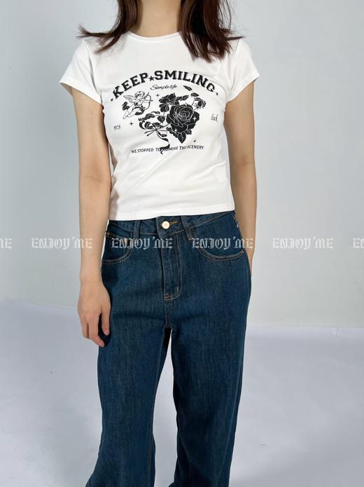 【门店同款】ENJOY夏季后剪毛边直筒裤 157147254 商品图5