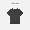 刘一一&COCO ZONE“质感T"100棉圆领交叉线设计感休闲短袖T恤24C10205 商品缩略图2