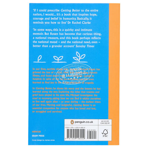 预售 【中商原版】迈克尔 罗森 变得更好 关于经历 克服和度过难关的人生教训 Getting Better 英文原版 Michael Rosen 励志 商品图1