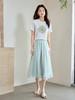 【专属特价】熙世界垂坠感欧根纱半身裙夏季新款清新流光A字裙子很仙的纱裙 商品缩略图2