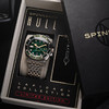 新款SPINNAKER三角帆青金石孔雀石盘面复古自动机械手表限量5114 商品缩略图4
