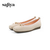 Safiya/索菲娅2024春温柔风气质蝴蝶结方头浅口单鞋 SF41111114 商品缩略图5