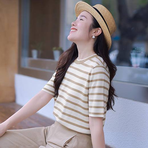 24春夏新款薄超细含桑蚕丝套头针织衫 商品图1