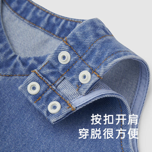 【商场同款】英氏童装裙子女宝软牛仔背心裙纯棉百搭裙子 商品图1