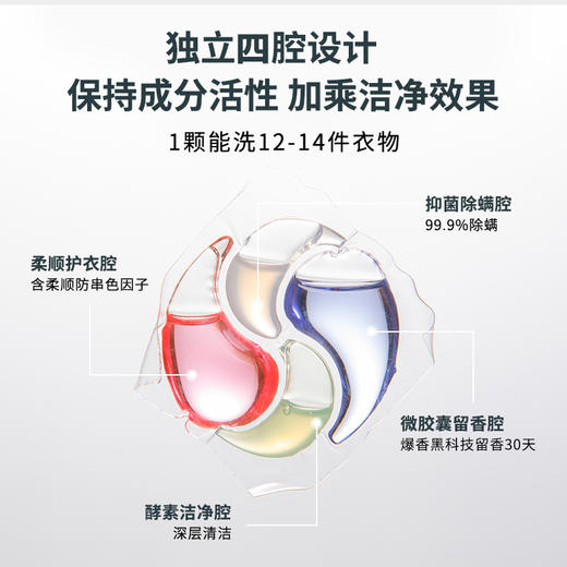 梦洁  MH四腔洗衣凝珠加洲水蜜桃香型 220g（10g*20粒） 商品图1