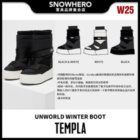 24/25雪季TEMPLA男女同款UNWORLD WINTER BOOT滑雪休闲鞋预售