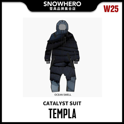 24/25雪季TEMPLA男女同款CATALYST SUIT滑雪连体服预售 商品图2